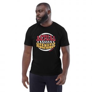 “Actual Wormhole” T-Shirt – By 10p Gamer - Organic Cotton