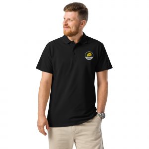 Premium Piqué Polo Shirt – “Cheese” Logo Edition
