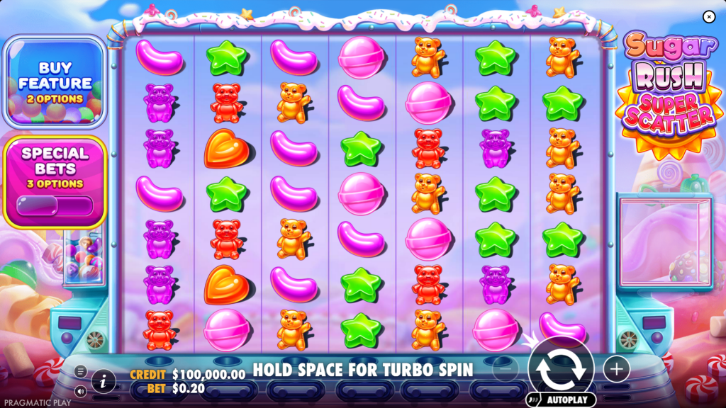 Sugar Rush super Scatter visual