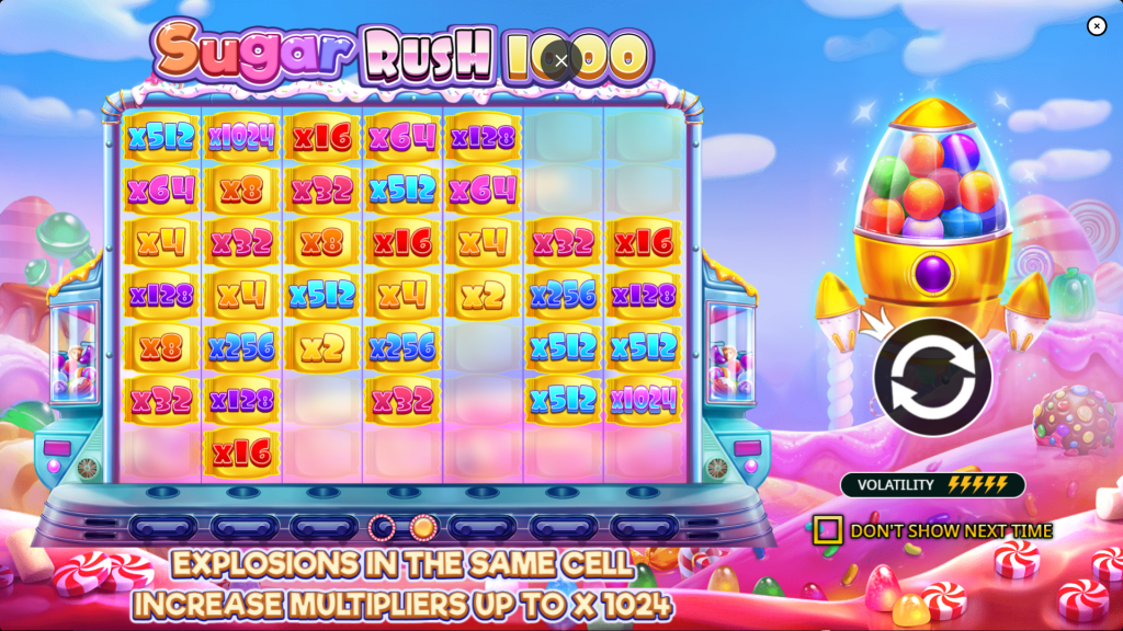 Sugar Rush 1000 intro